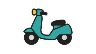 原付のイラスト