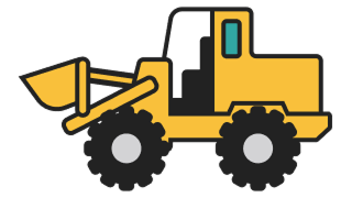 ショベルカーのイラスト