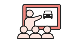 運転講習のイラスト